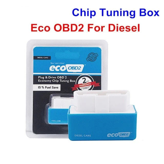 Fuel-Saving OBD2 Tuner for Gasoline Vehicles - Plug-and-Play Design, Intelligent Self-Adjusting Technology, Up to 15% Fuel Savings