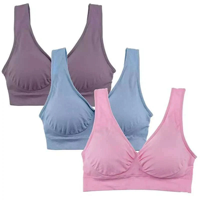 Comfortable women's yoga sports bra top for workouts and fitness activities