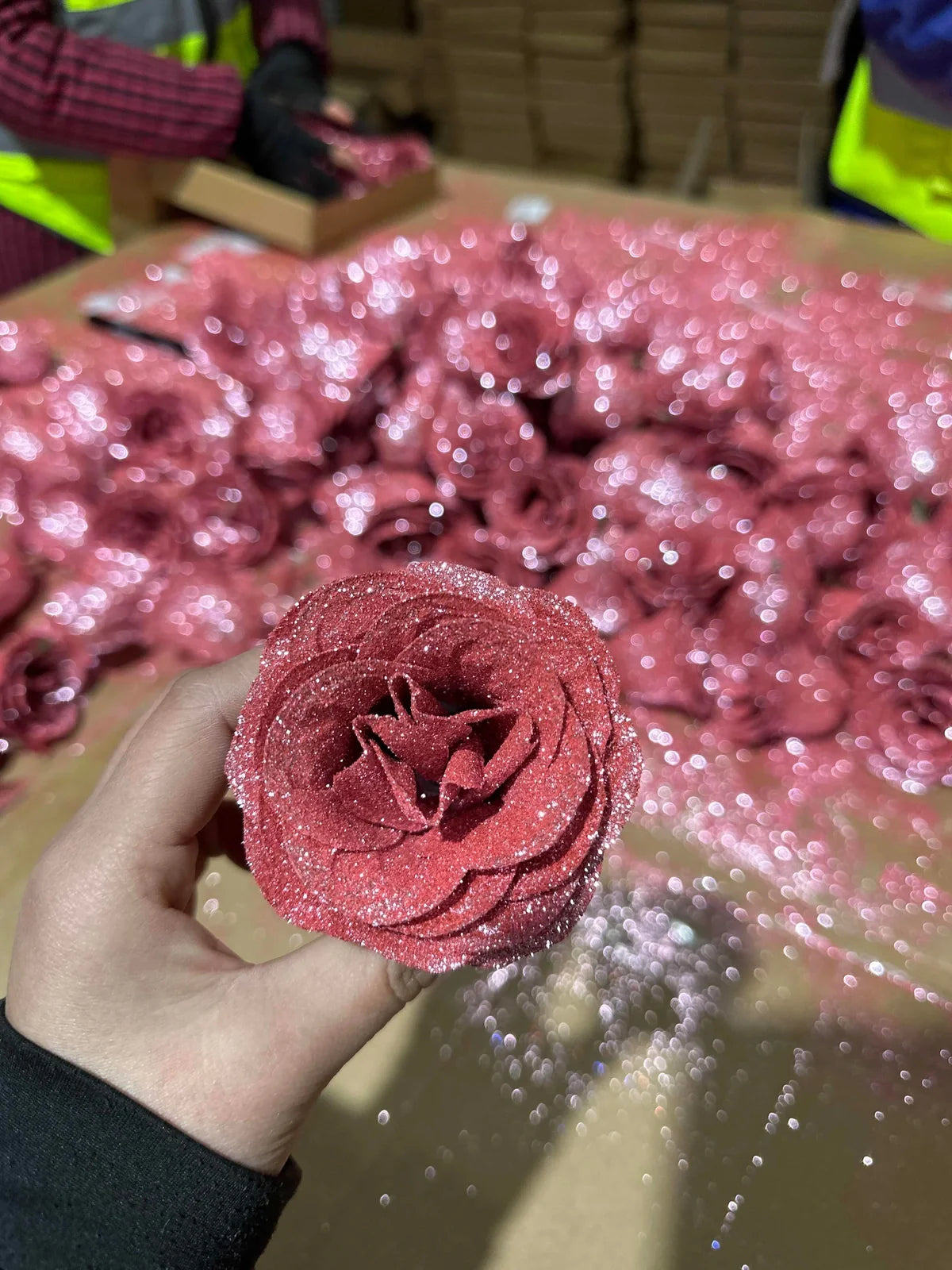 Personalised Valentine's Day preserved bridal bouquet with manual processing in multiple colour options