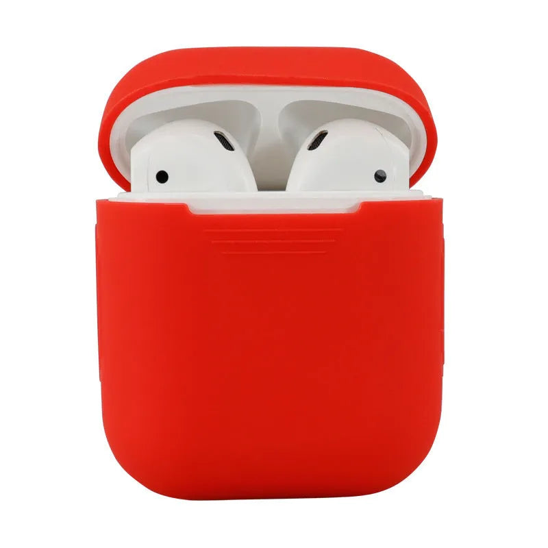 Silicone protective cover for AirPods 2 wireless earbud case in various colours