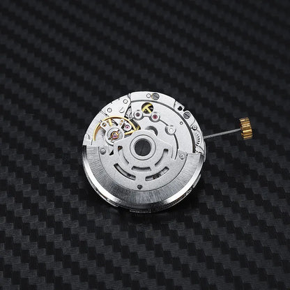 8215 automatic watch movement replacement with silver stainless steel construction