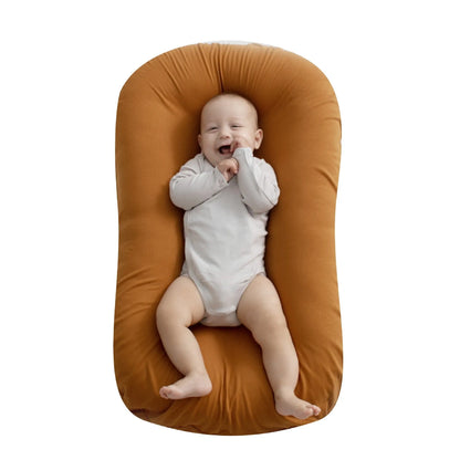 75x45cm portable cotton baby nest crib for infants with soft PP cotton filler in various colours