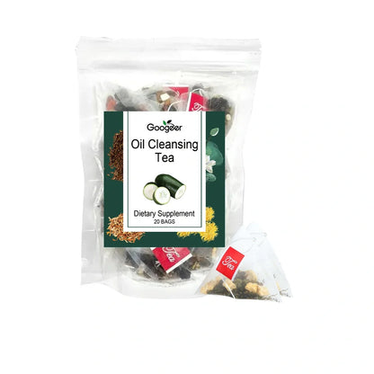 Googeer Oil Cleansing Tea Body Treatment with 20 tea bags containing traditional Chinese herbs