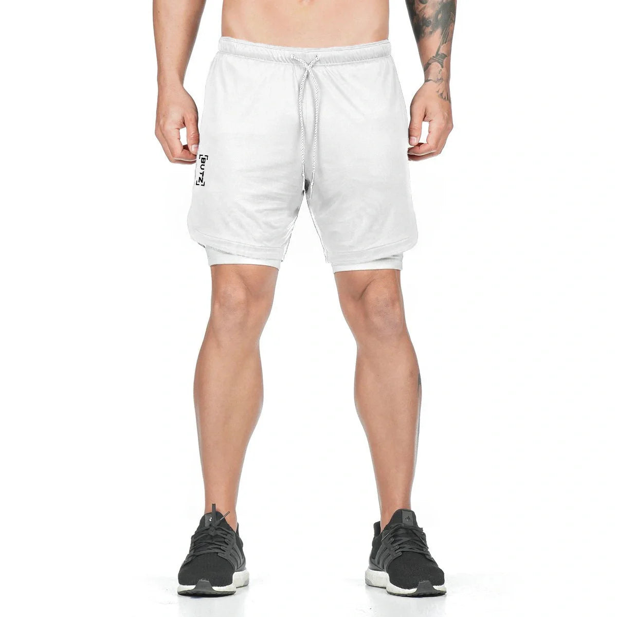 Premium compression shorts with pockets for men, perfect for gym and casual wear