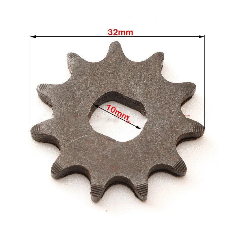 11-tooth cast iron motorcycle gear for 25hT8F chain reduction motor conversion