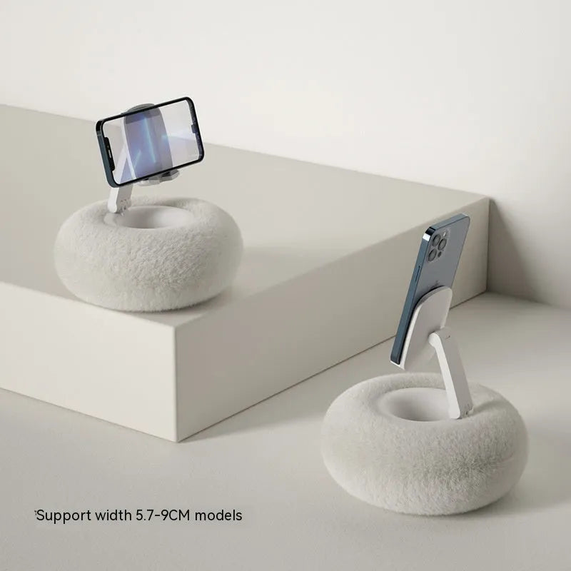 ABS plastic rotating bracket holding a tablet, showing height adjustment and rotation features with colour options