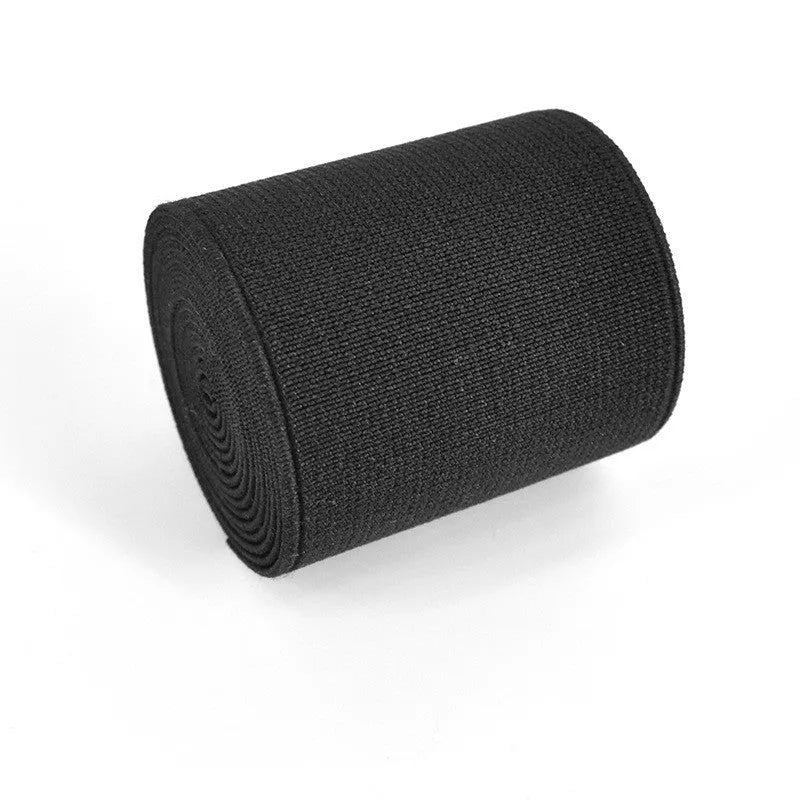 5cm wide fashion colour rubber elastic band in ten colour options on a white background