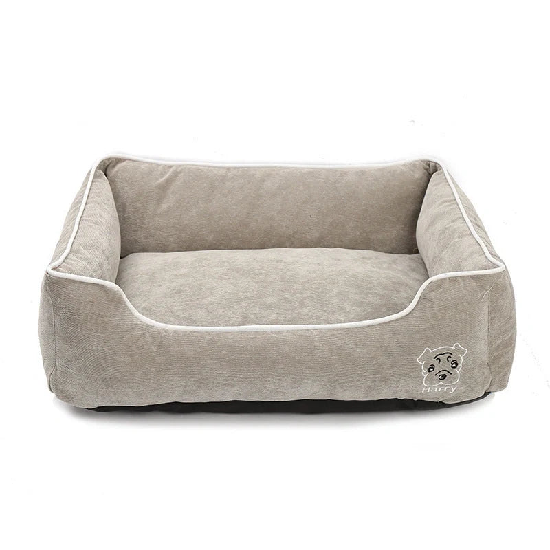 Bite resistant corduroy pet kennel in various sizes and colours
