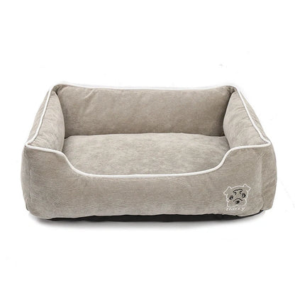 Bite resistant corduroy pet kennel in various sizes and colours