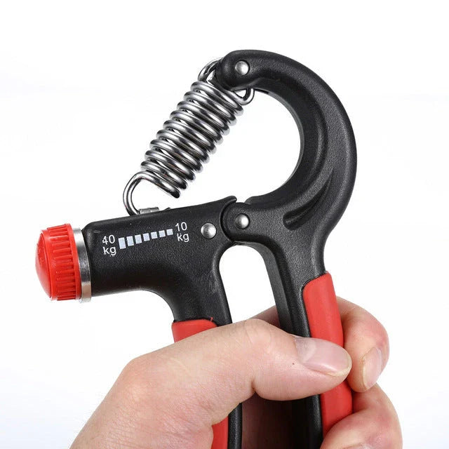 Adjustable hand grips with customizable resistance for strength training and grip development