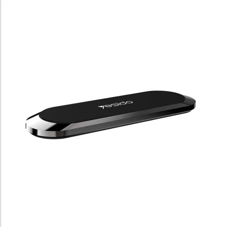 Compact zinc alloy mobile phone holder with strong magnet in silver, rose gold, or black grey