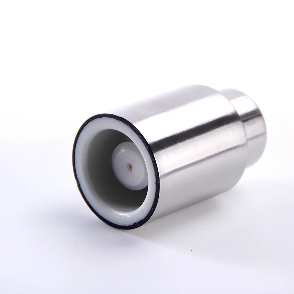 Stainless steel vacuum wine stopper with manual pump for preserving opened wine bottles