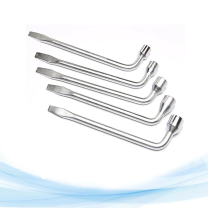 19mm socket wrench with L-shaped design made from CR-V steel for automotive repair