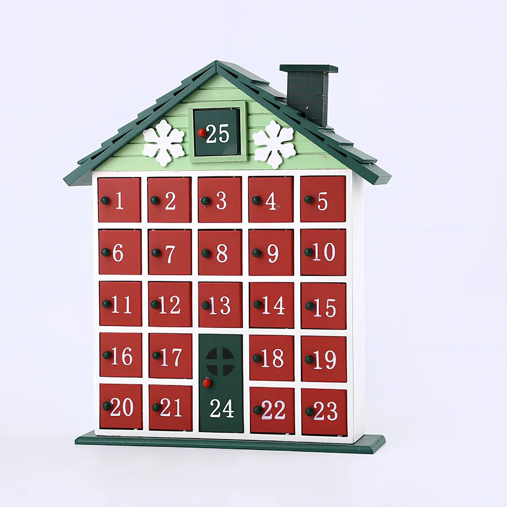 Handcrafted wooden Christmas window decorations with traditional designs measuring 15-20cm