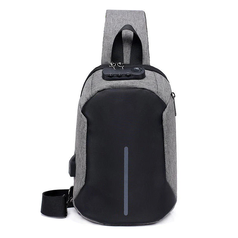 Durable Oxford cloth shoulder bag with zipper closure, adjustable strap, and spacious interior for everyday use