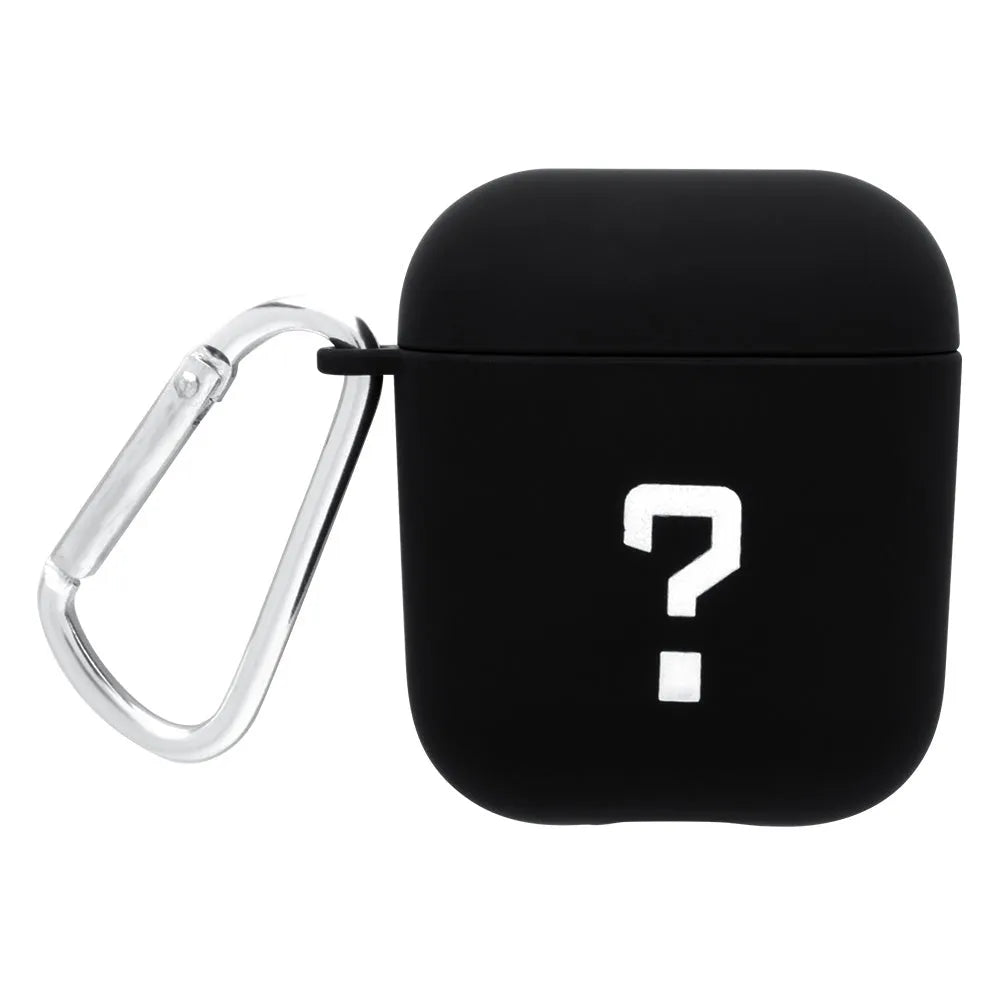 Black and Pink hard PC plastic covers for AirPods cases with decorative patterns.