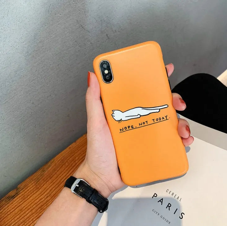 Cartoon giraffe phone case for iPhone 7 8 Plus, soft TPU silicone back cover, available in colours C to H.
