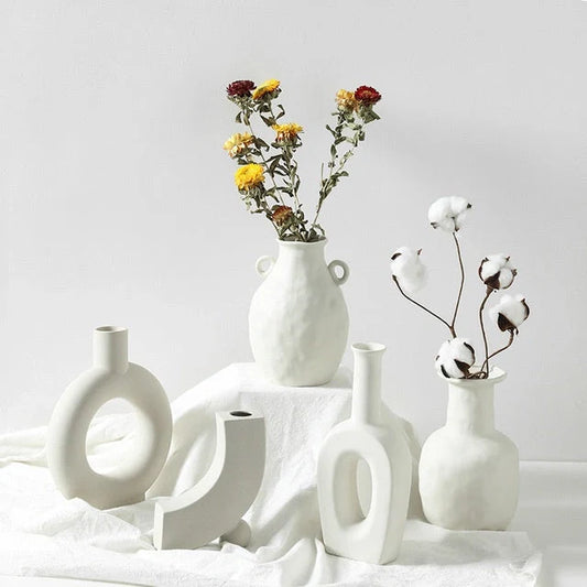 Elegant Nordic Ceramic Vase for stylish home decor