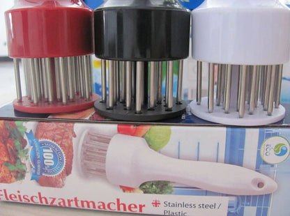 Stainless steel tender meat needle for kitchen use, perfect for pork chops and steaks