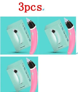 An electric nasal aspirator with adjustable suction levels, soft silicone tip, and BPA-free materials for effectively and comfortably clearing baby's congestion