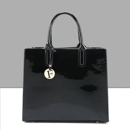 3 Sets Leather Handbags in various colours with zipper closure and cell phone pocket