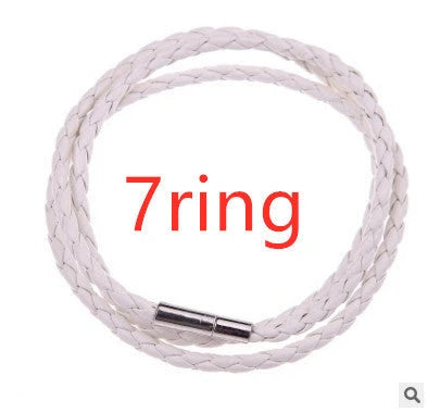 A personalized leather bracelet with engraved beads, a thoughtful gift for men