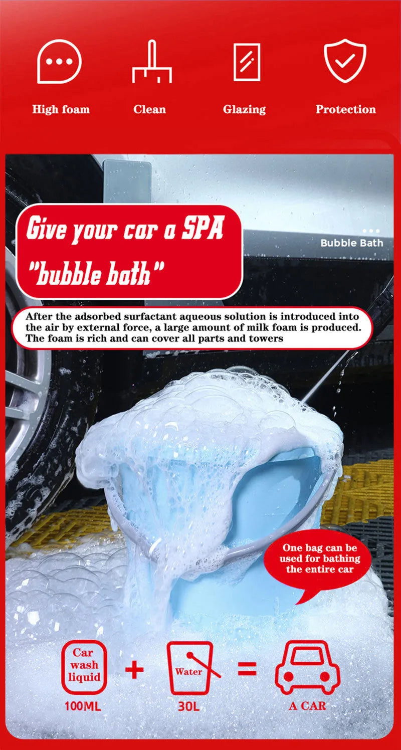 100ml super concentrated car decontamination and polishing high foam cleaner spray bottle