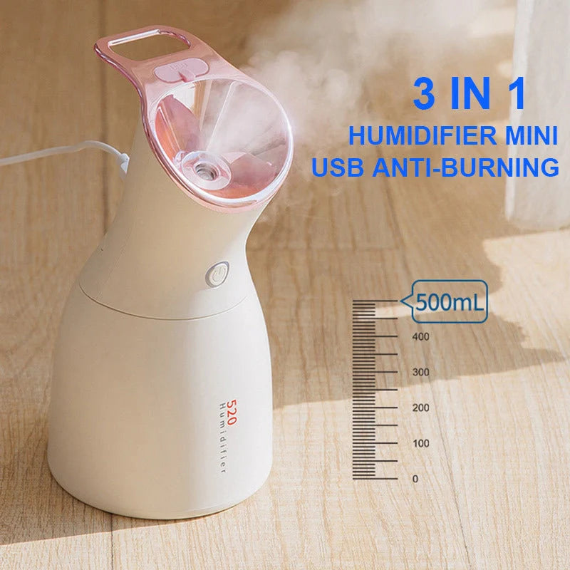 Three-in-one Purple Light Disinfection Lamp Humidifier with night light and UV purification