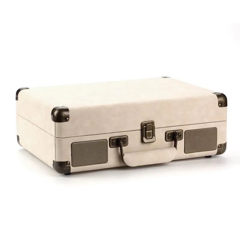 Portable leather case Bluetooth phonograph turntable in multiple colour options