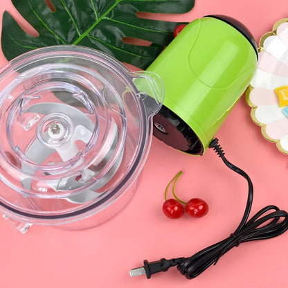 Green 2L electric kitchen chopper with stainless steel blades for mincing food, 200W power, suitable for home use