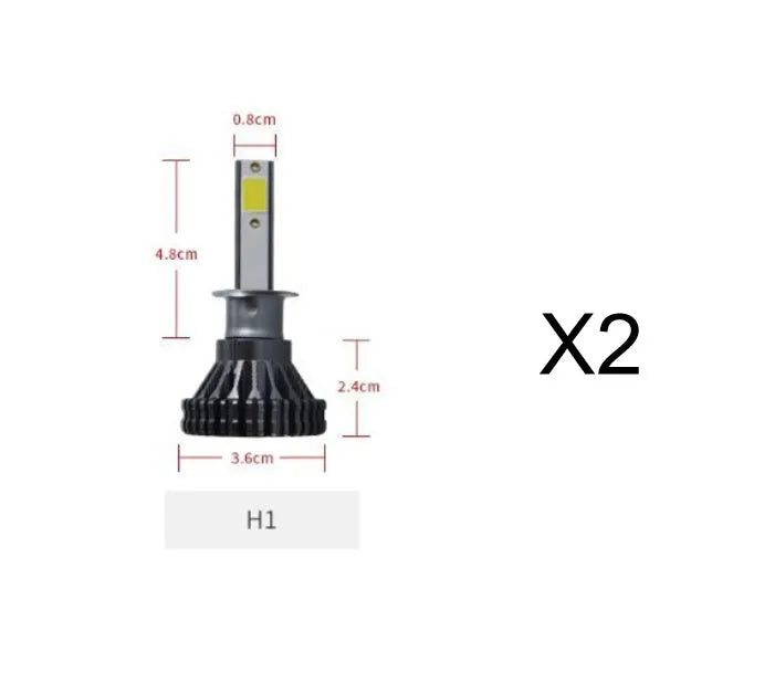 Car LED headlight bulb, 40W 3800lm 6000K, 9V-30V, custom COB lamp beads, single lamp