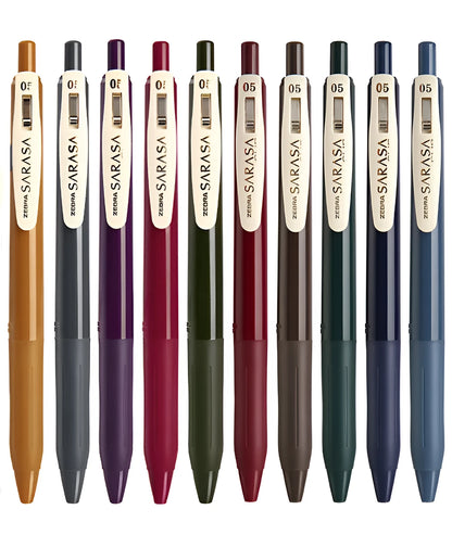 Press The Water 0.5mm bullet tip gel pen in retro colour options