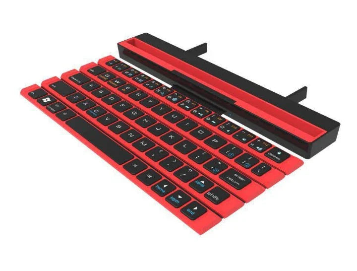 Wireless folding keyboard with Broadcom Bluetooth technology for portable office use