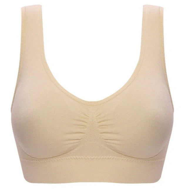 Comfortable women's yoga sports bra top for workouts and fitness activities