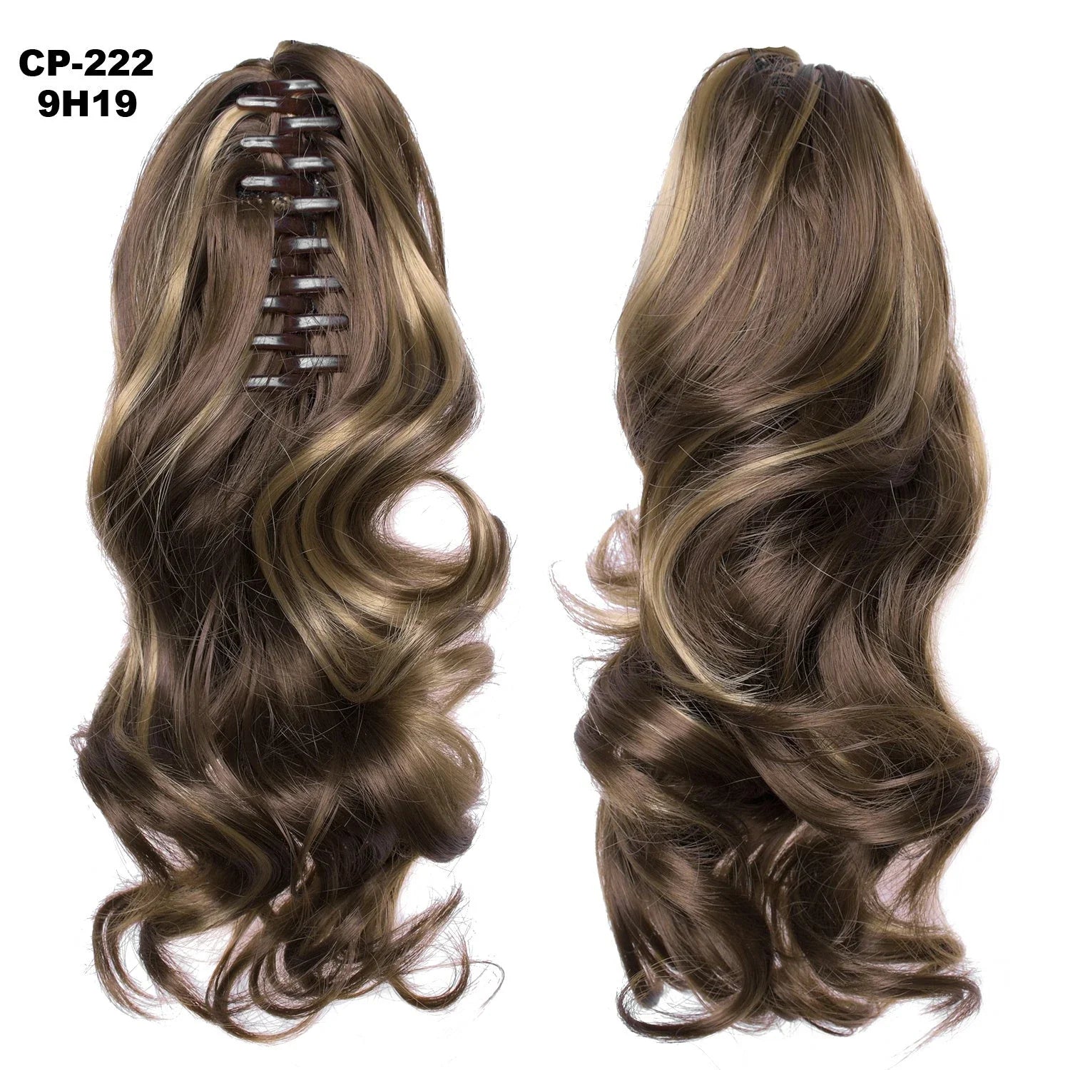 Stylish ponytail hair extension with natural-looking waves for a glamorous hairstyle
