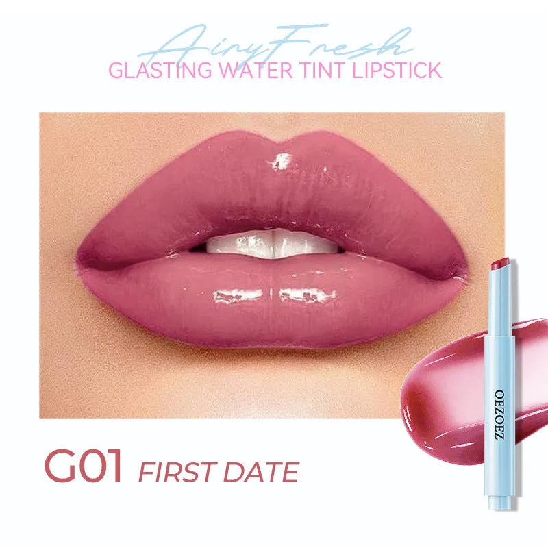 Waterproof moisturising lipstick in six colour shades with 1.8g content