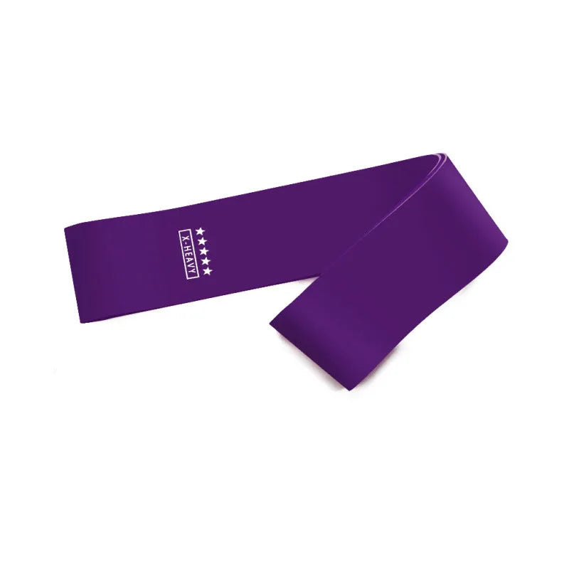 Resistance bands set made of 100% natural latex, five colours, 600mm x 50mm, for Pilates CrossFit fitness