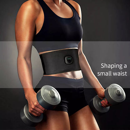 Smart Digital Display Fitness EMS Belt for abdominal training with USB charging