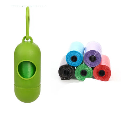 Coloured dog waste bags for pet cleanup measuring 22.5 by 30 centimetres