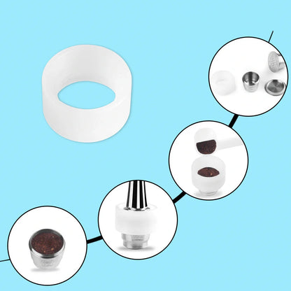 Stainless steel reusable Nespresso coffee capsule with refillable filter