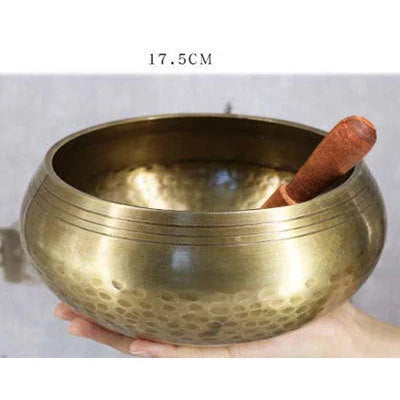 Premium Tibetan singing bowl with rich, harmonious tones for meditation and relaxation