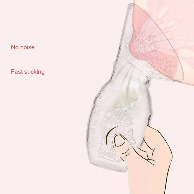 Full Silicone Breast Milk Collector with large opening for comfortable fit