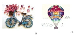 DIY Paper Craft Quill Art Kit with assorted colour paper strips and crafting tools