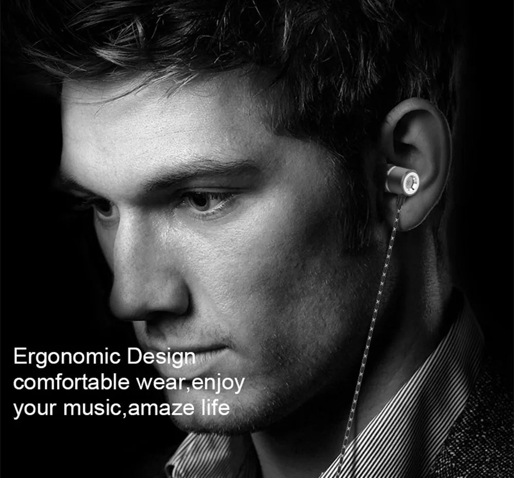 Fanbiya S1 black ear hook earphones with inline microphone and control module on the cable.