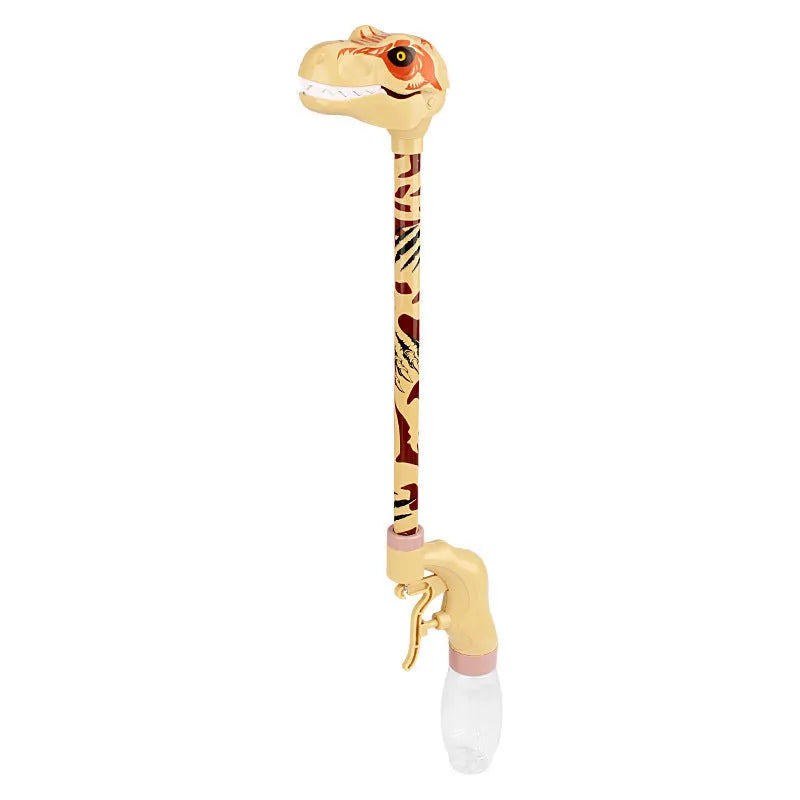 50cm dinosaur water gun for kids in pink, yellow, or blue with push spray function for summer beach and pool play