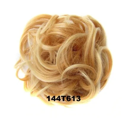 Hair ring wig in various colours from 1# to Burg, showing synthetic fibres and natural hairline for temporary styling