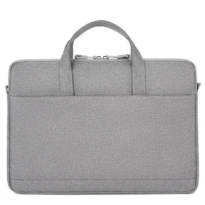 Oxford cloth laptop liner bag for MacBook 13-15 inch, zipper, multiple pockets, black blue grey pink