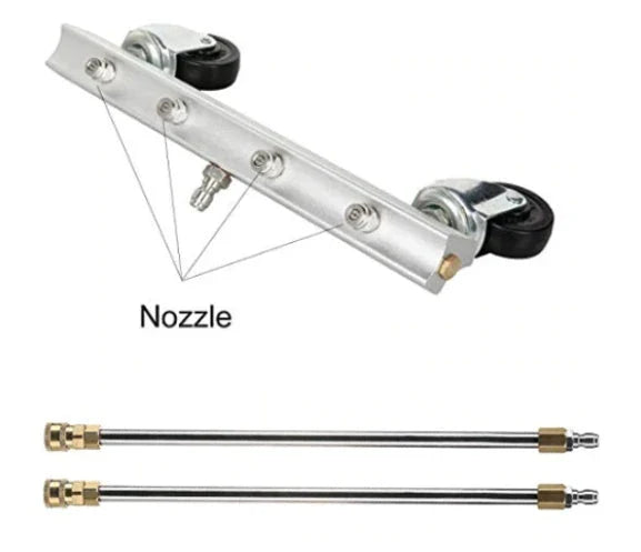 Premium Car Chassis Cleaning Brush with Adjustable Wand for Efficient Undercarriage Cleaning