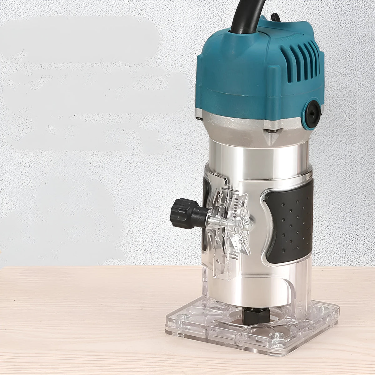 800W Electric Wood Polishing Trimmer with aluminium alloy body and dustproof casing