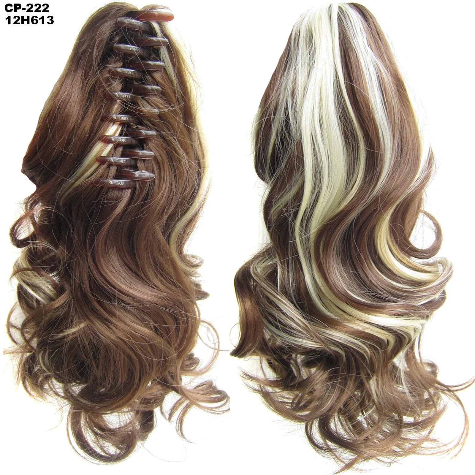 Stylish ponytail hair extension with natural-looking waves for a glamorous hairstyle